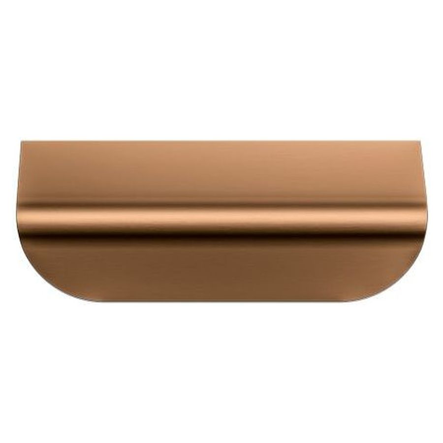 Öppen Edge-Pull 75mm Cabinet Handle (Brushed), Lustre Bronze
