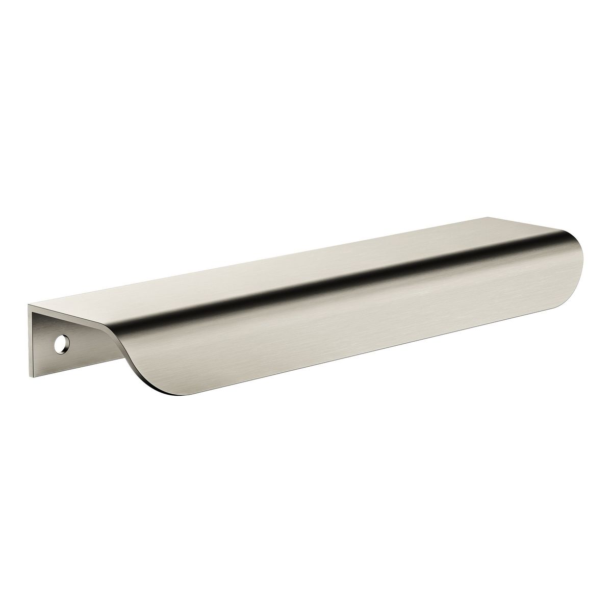 Öppen Edge-Pull 150mm Cabinet Handle (Brushed), Brushed Nickel