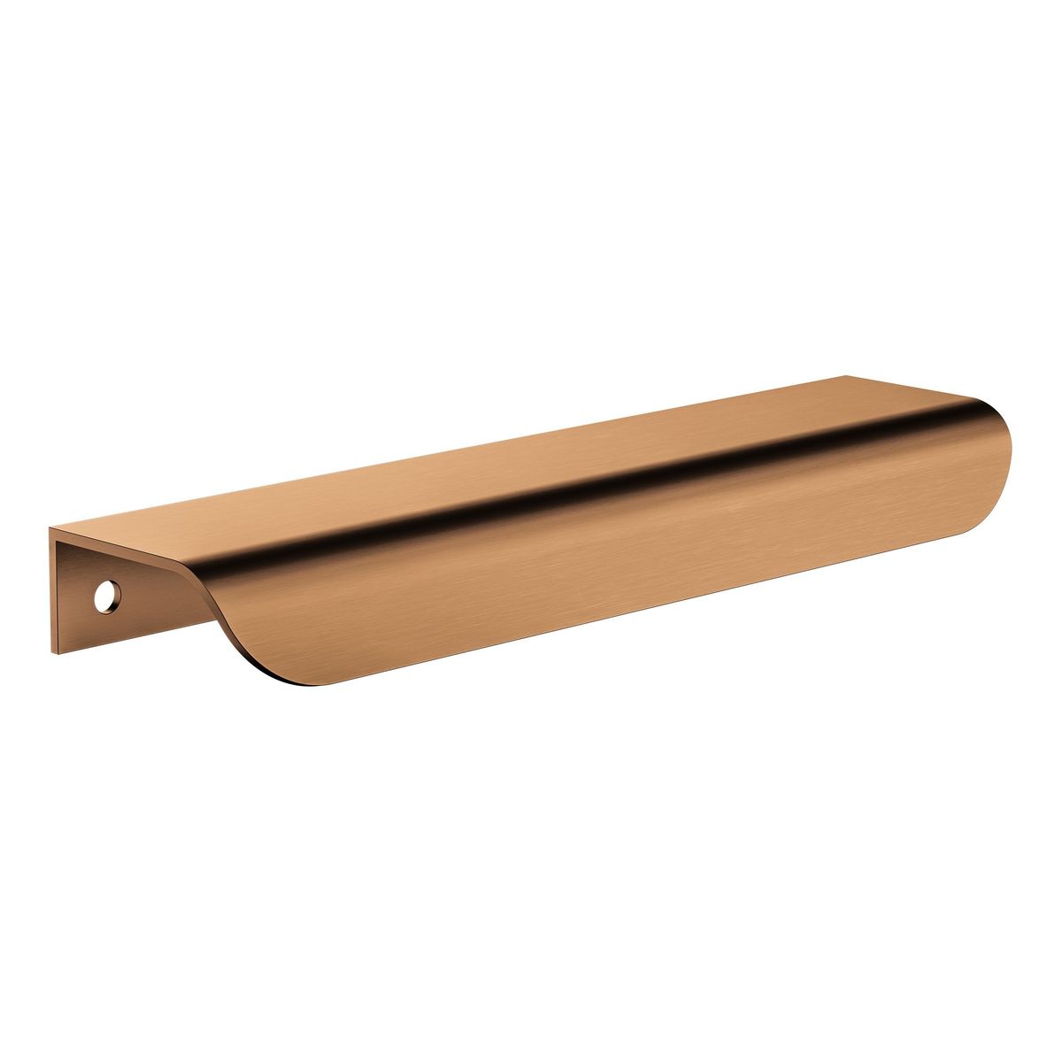 Öppen Edge-Pull 150mm Cabinet Handle (Brushed), Lustre Bronze