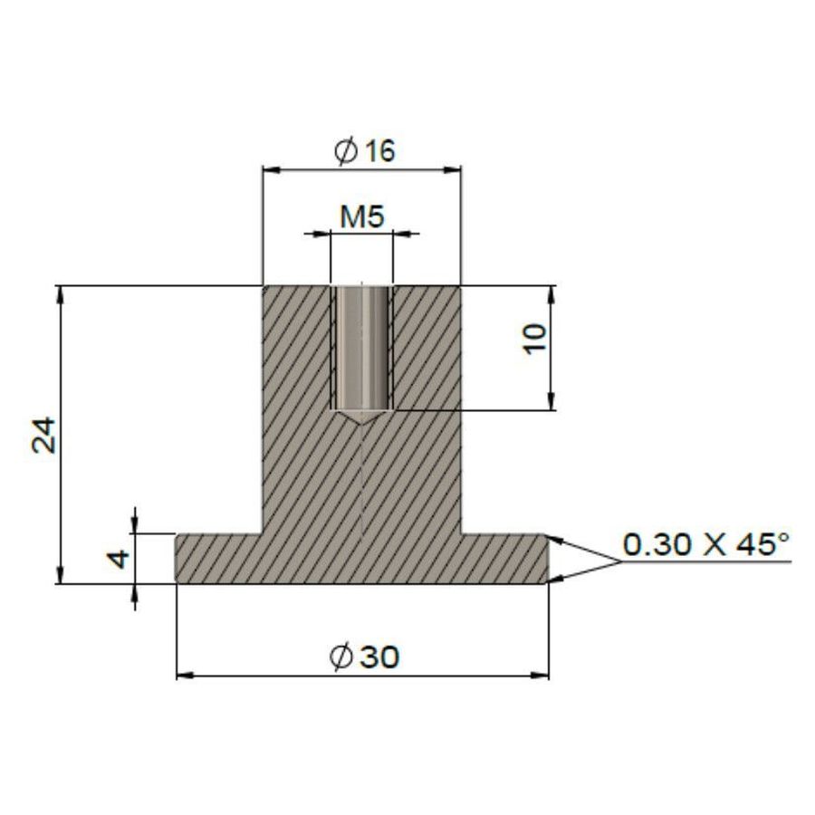 Öppen Knob Cabinet Handle (Brushed), Lustre Bronze