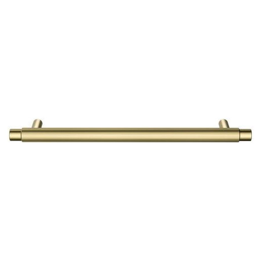 Öppen Round Pull 200mm Cabinet Handle (Linear Knurled), Tiger Bronze