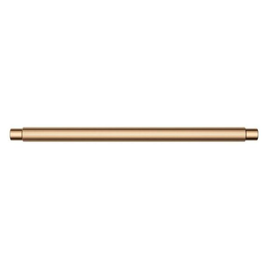 Öppen Round Pull 200mm Cabinet Handle (Linear Knurled), Lustre Bronze