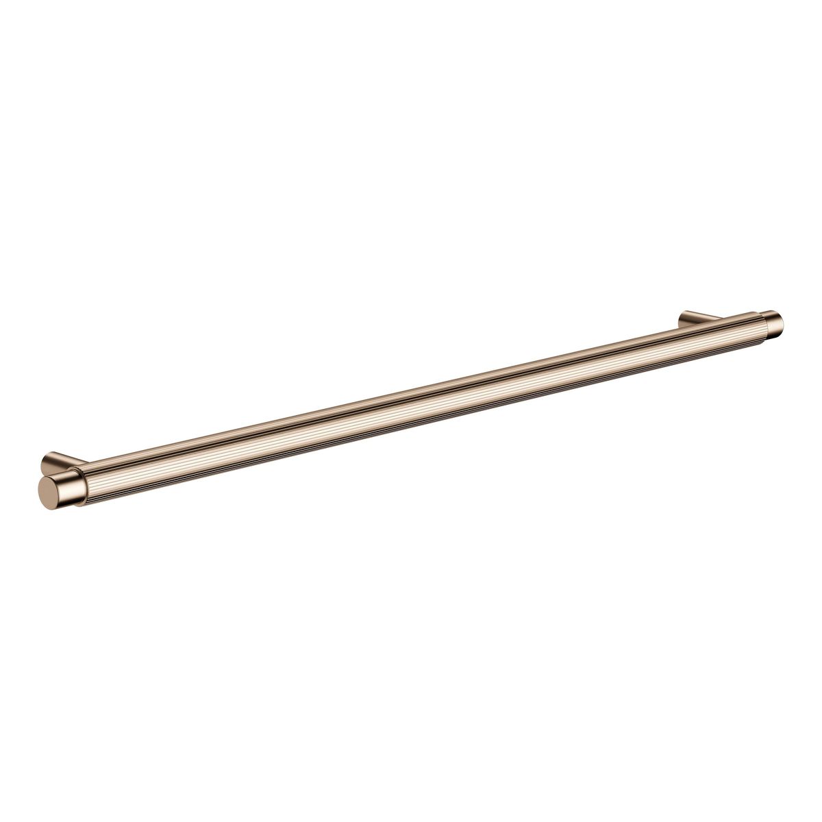 Öppen Round Pull 328mm Cabinet Handle (Linear Knurled), Champagne