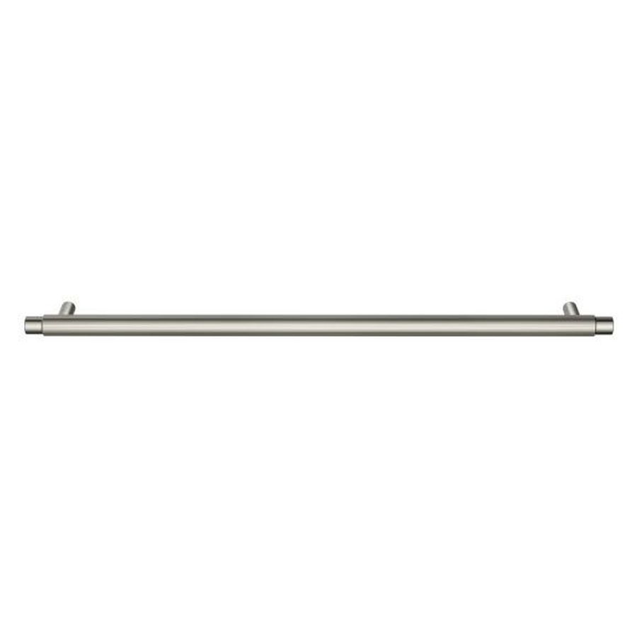 Öppen Round Pull 328mm Cabinet Handle (Linear Knurled), Brushed Nickel