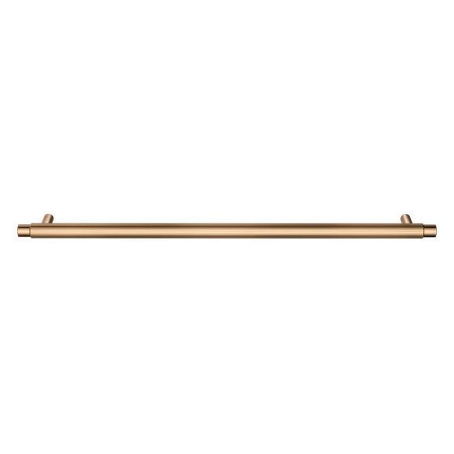 Öppen Round Pull 328mm Cabinet Handle (Linear Knurled), Lustre Bronze