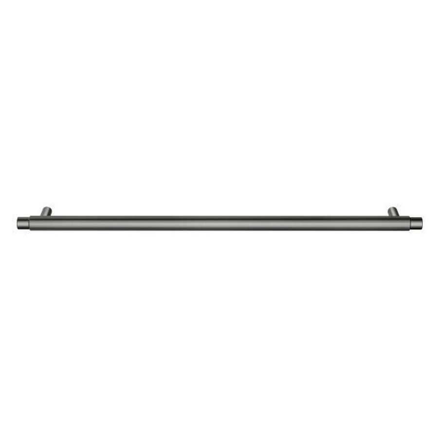 Öppen Round Pull 328mm Cabinet Handle (Linear Knurled), Shadow