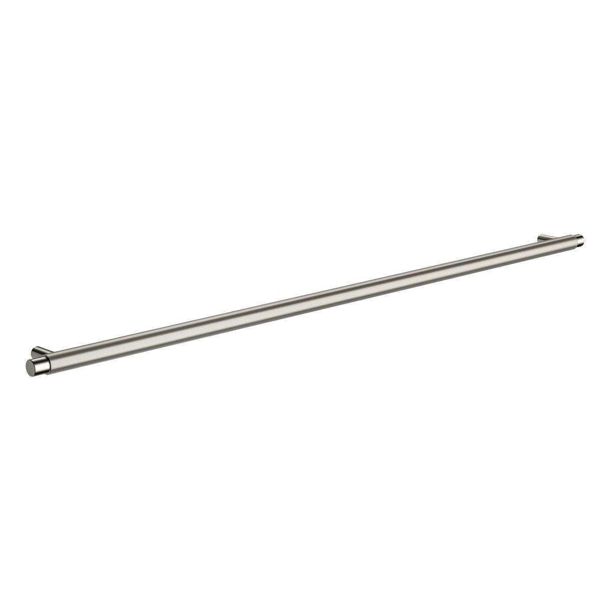 Öppen Round Pull 520mm Cabinet Handle (Linear Knurled), Brushed Nickel