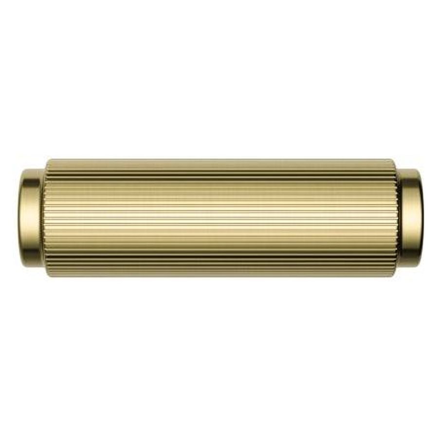 Öppen T-Pull Cabinet Handle (Linear Knurled), Tiger Bronze