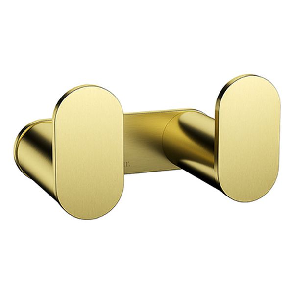 Curvae Double Robe Hook - Tiger Bronze