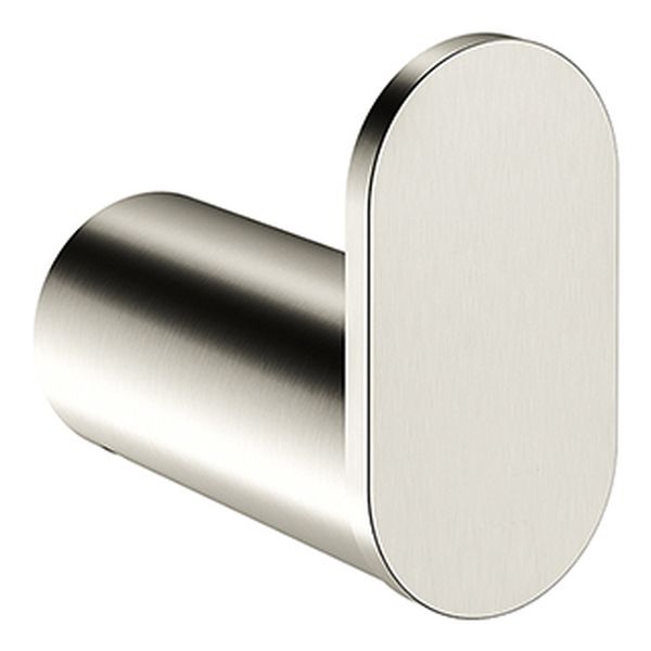 Curvae Single Robe Hook - Brushed Nickel