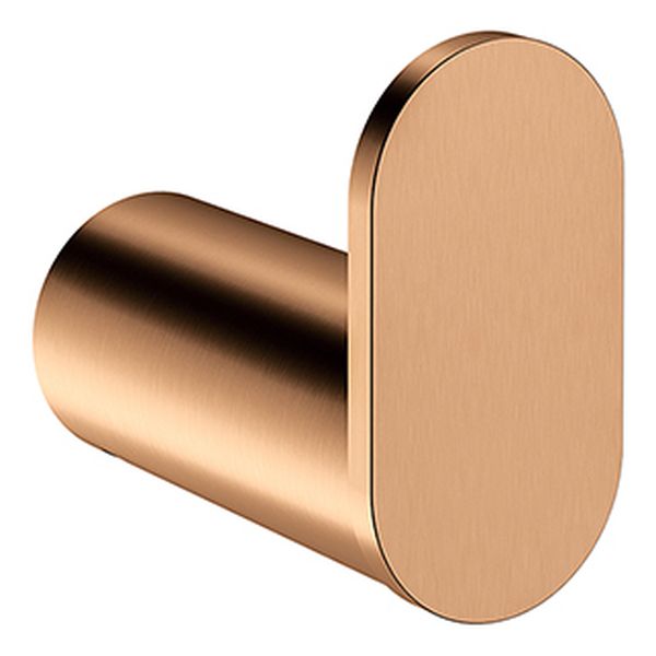 Curvae Single Robe Hook - Lustre Bronze