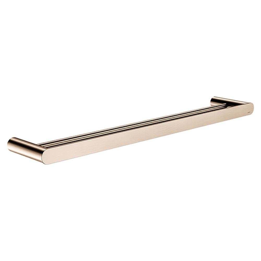 Curvae Double Towel Rail 600mm - Champagne