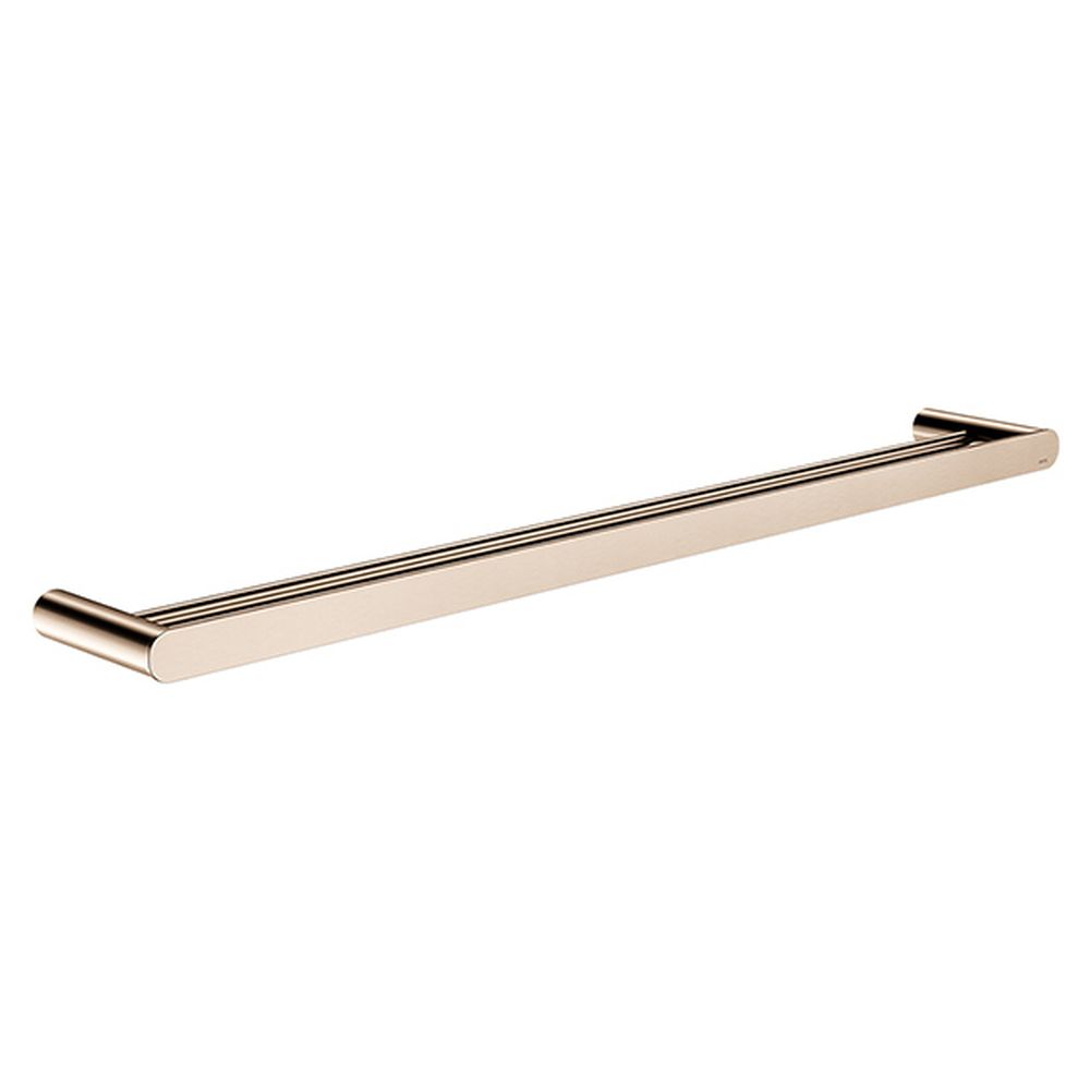 Curvae Double Towel Rail 800mm - Champagne