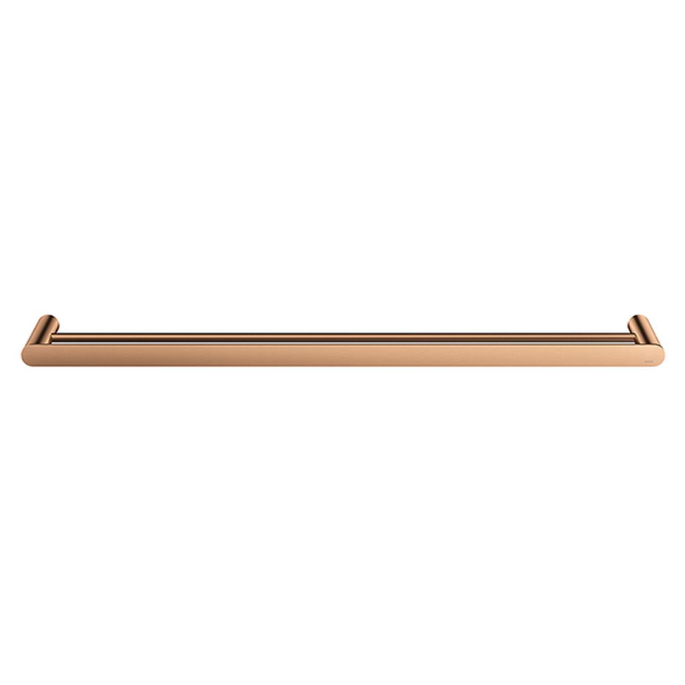 Curvae Double Towel Rail 800mm - Lustre Bronze