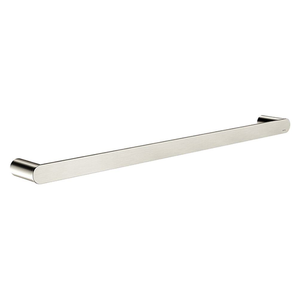 Curvae Single Towel Rail 600mm - Brushed Nickel