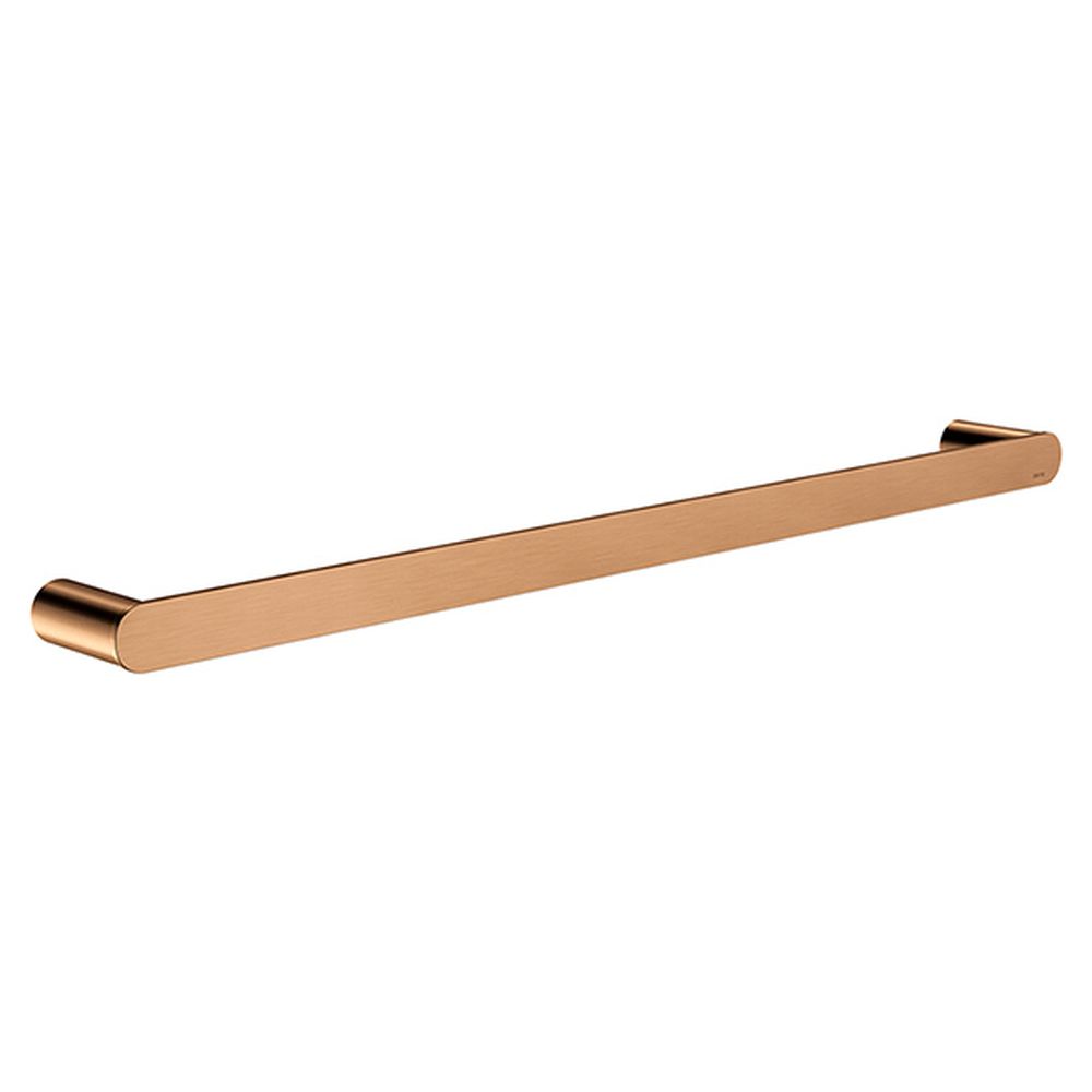 Curvae Single Towel Rail 600mm - Lustre Bronze