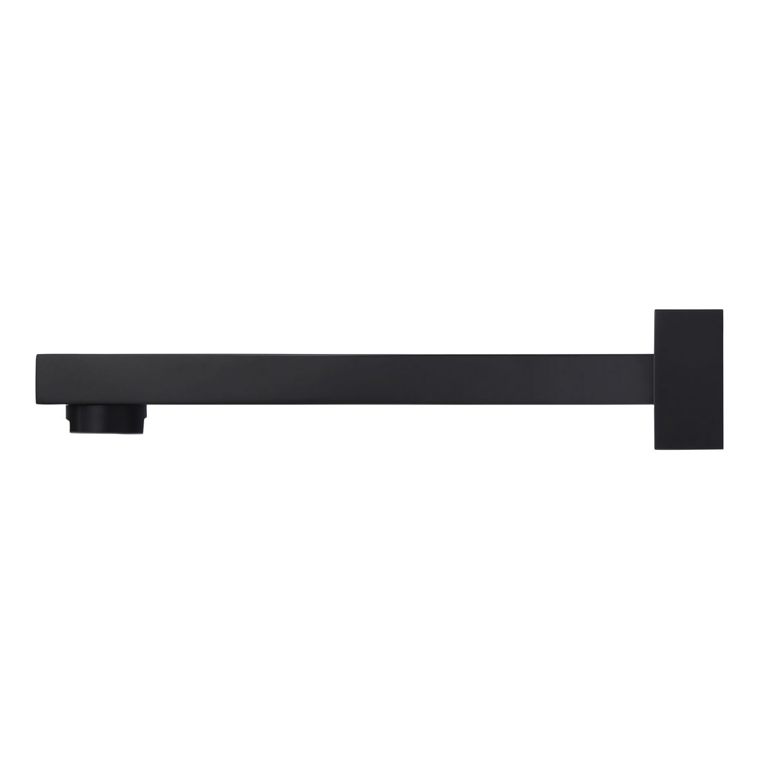 Square Wall Spout Matte Black