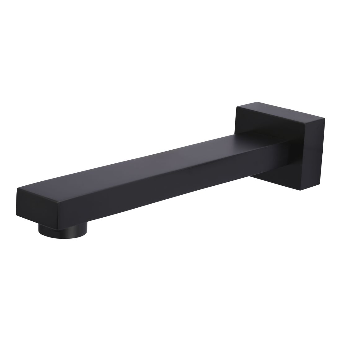 Square Wall Spout Matte Black
