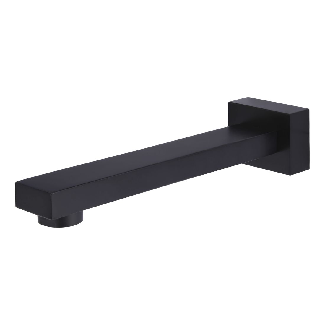 Square Wall Spout Matte Black