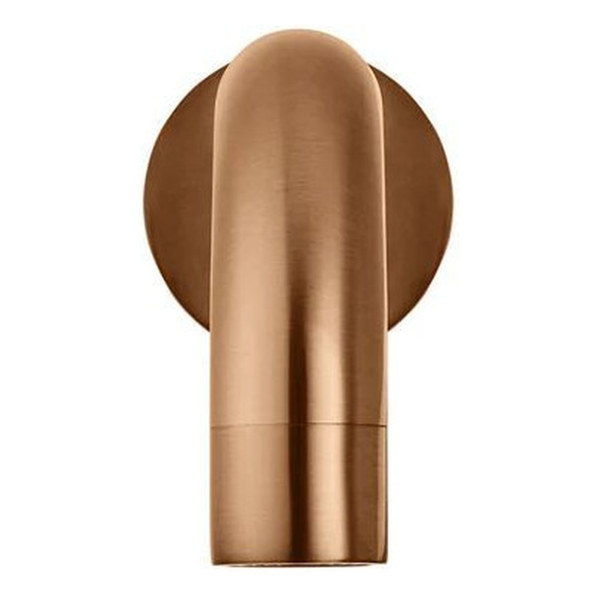 Round Curved Spout 130mm, Lustre Bronze