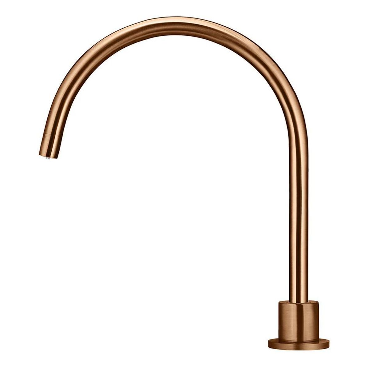Round High-Rise Swivel Hob Spout , Lustre Bronze