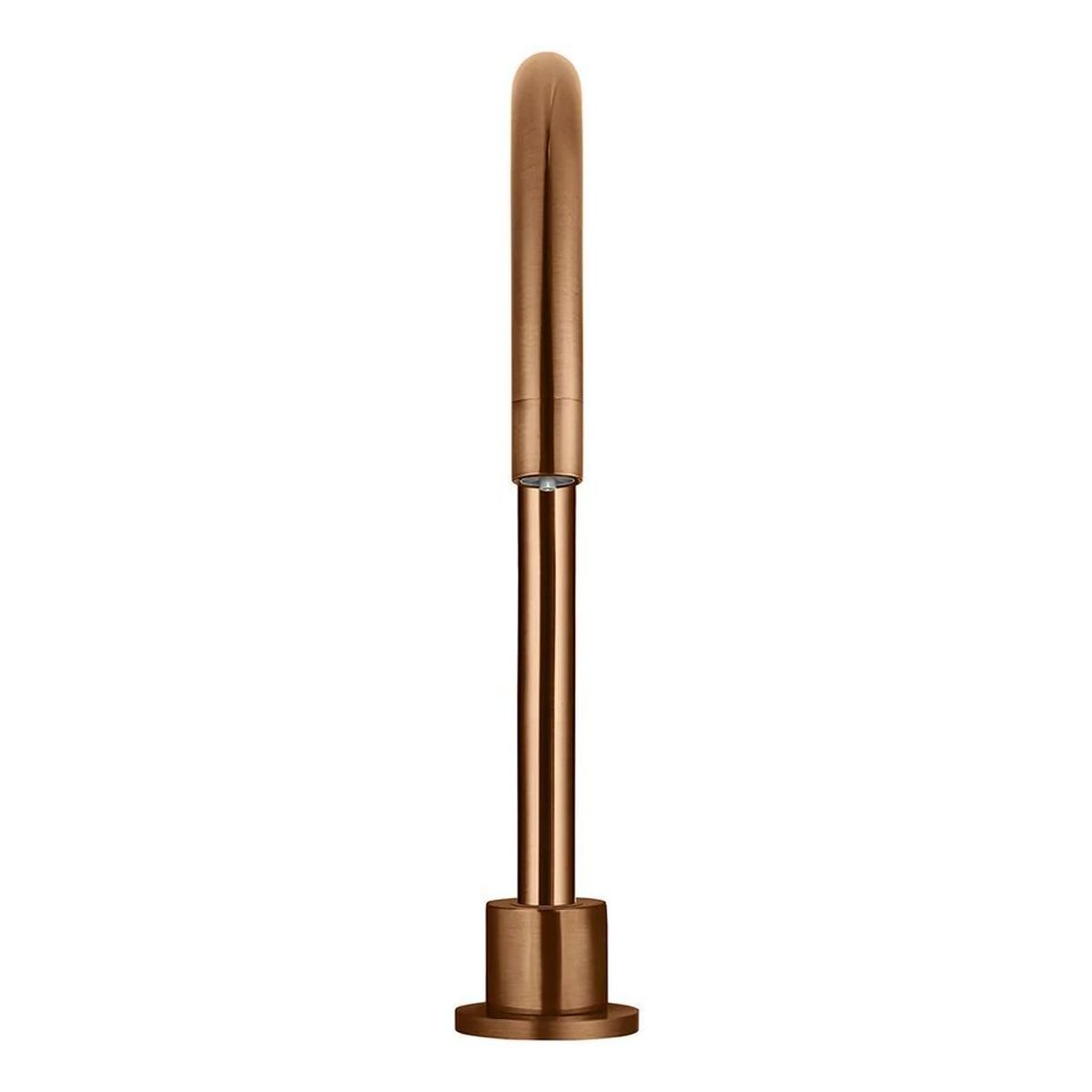 Round High-Rise Swivel Hob Spout , Lustre Bronze