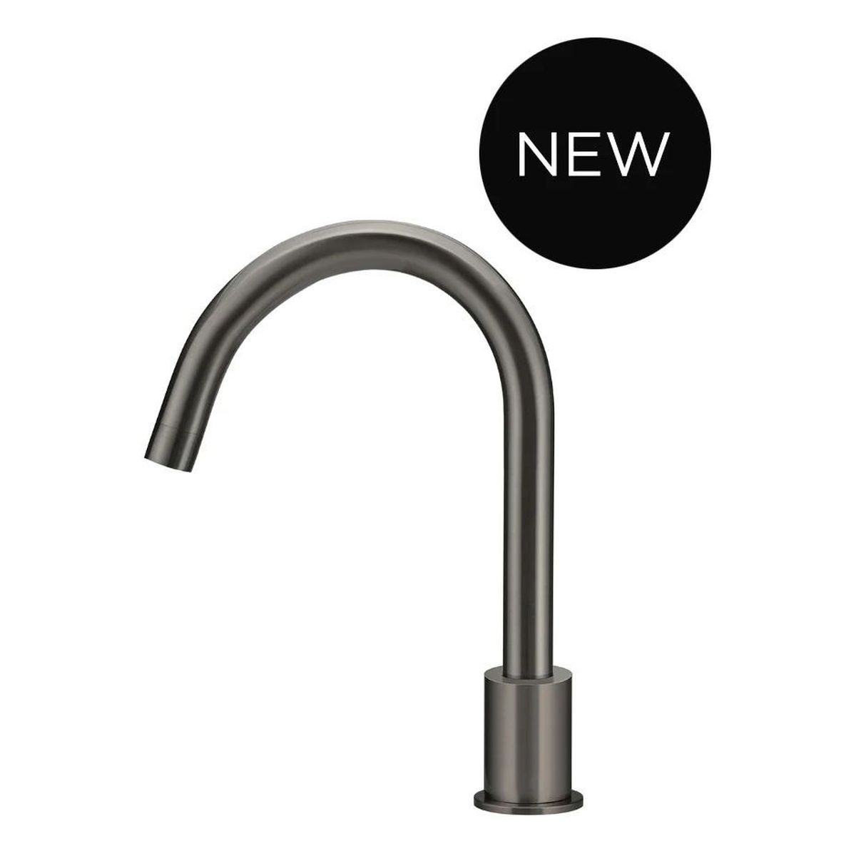 Round Deck Mounted Spout, Shadow Gunmetal