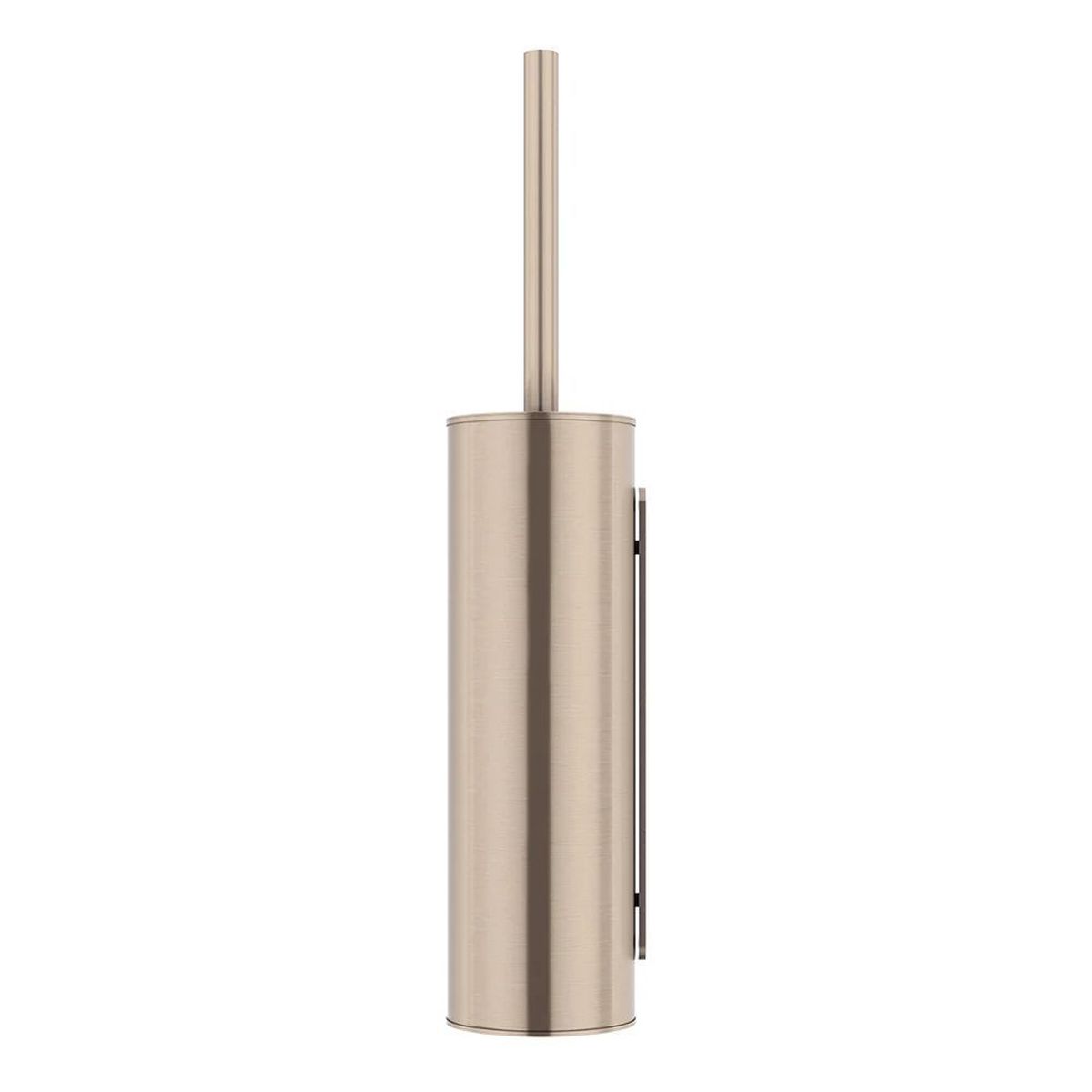 Round Toilet Brush & Holder , Champagne