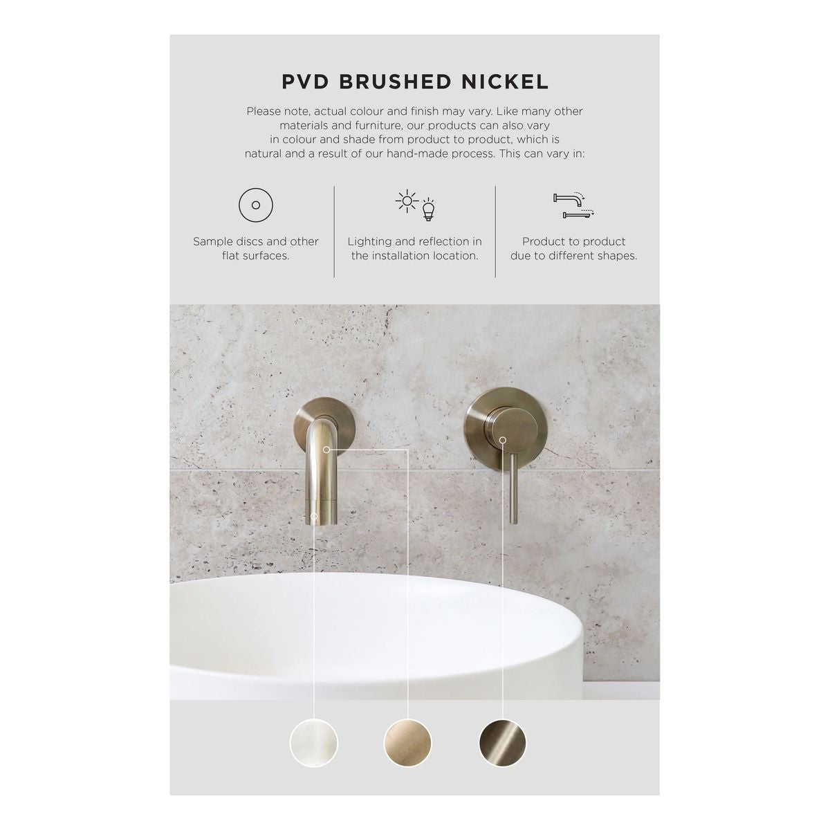 Round Toilet Brush & Holder , Brushed Nickel