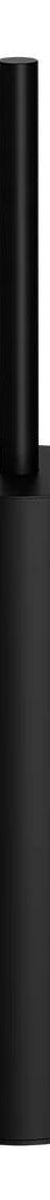 Round Toilet Brush & Holder , Matte Black