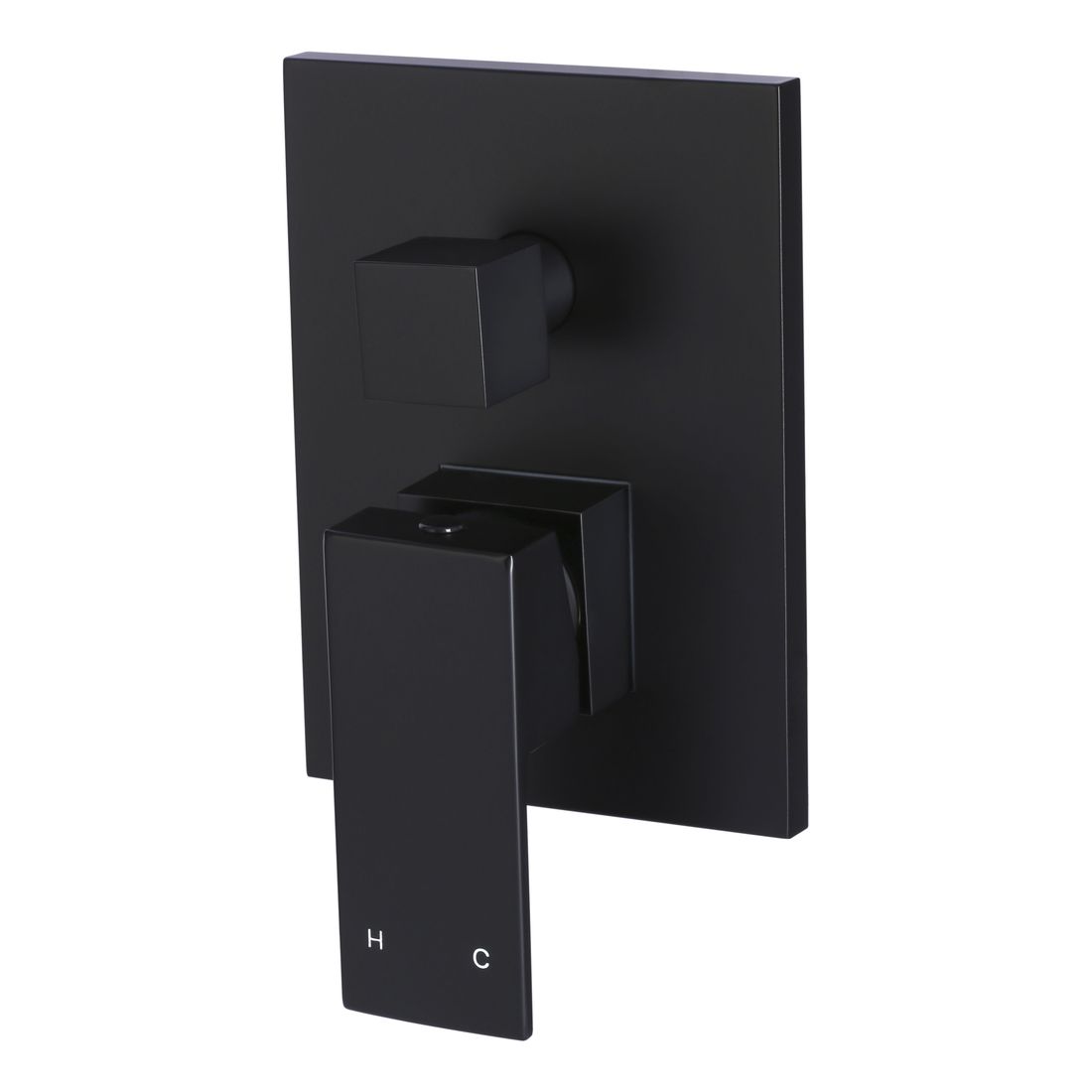 Square Diverter Mixer Matte Black