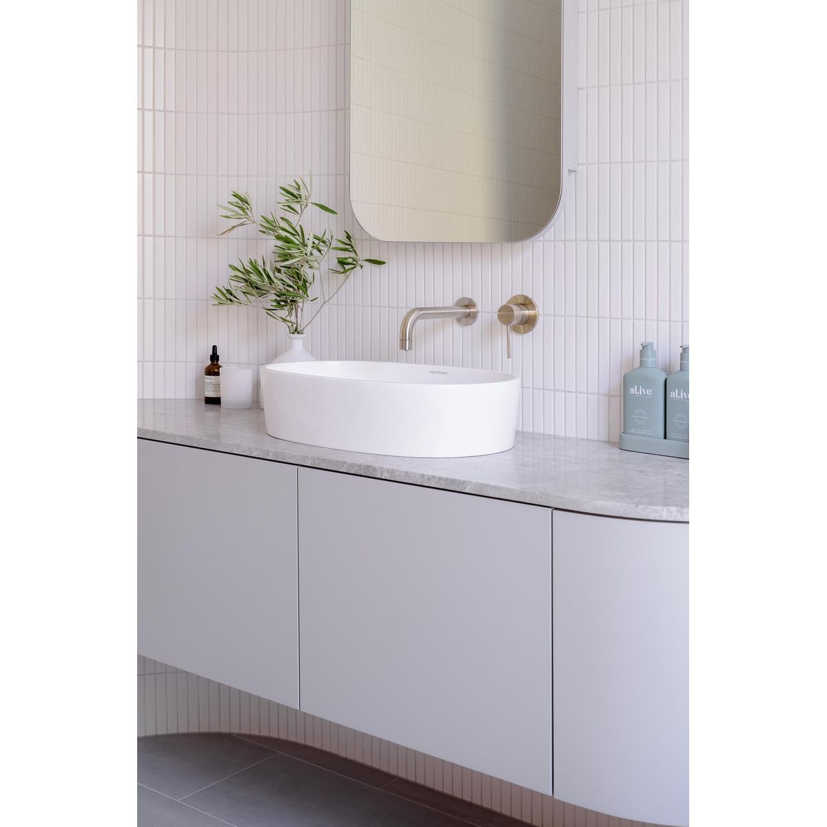 Round Wall Mixer Trim Kit (In-Wall Body Not Included) - PVD Brushed Nickel