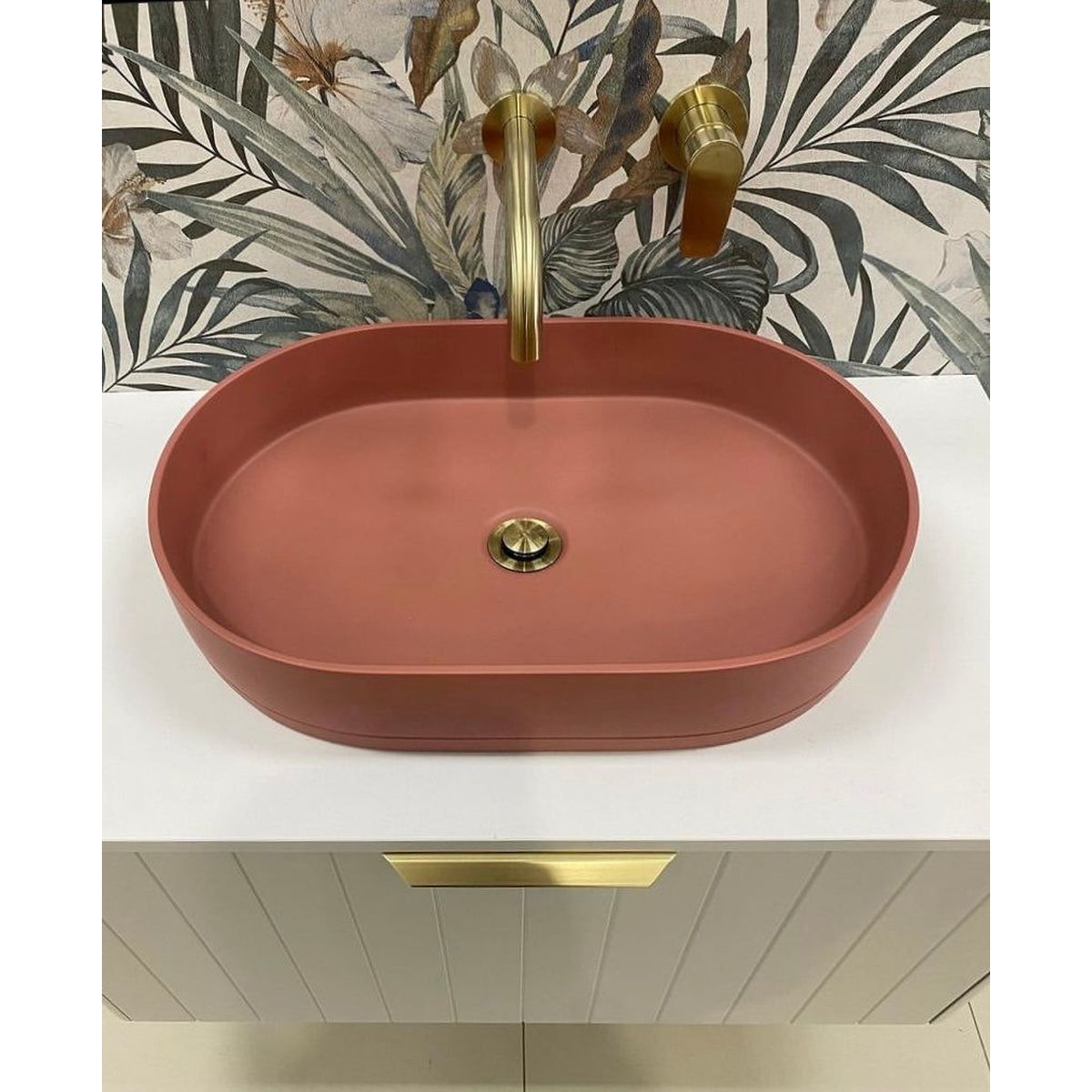 Round Wall Mixer Paddle Handle Trim Kit (In-Wall Body Not Included) - PVD Tiger Bronze