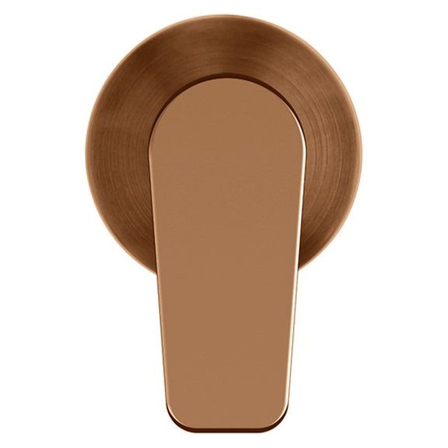 Round Wall Mixer Paddle Handle Trim Kit (In-Wall Body Not Included) - PVD Lustre Bronze