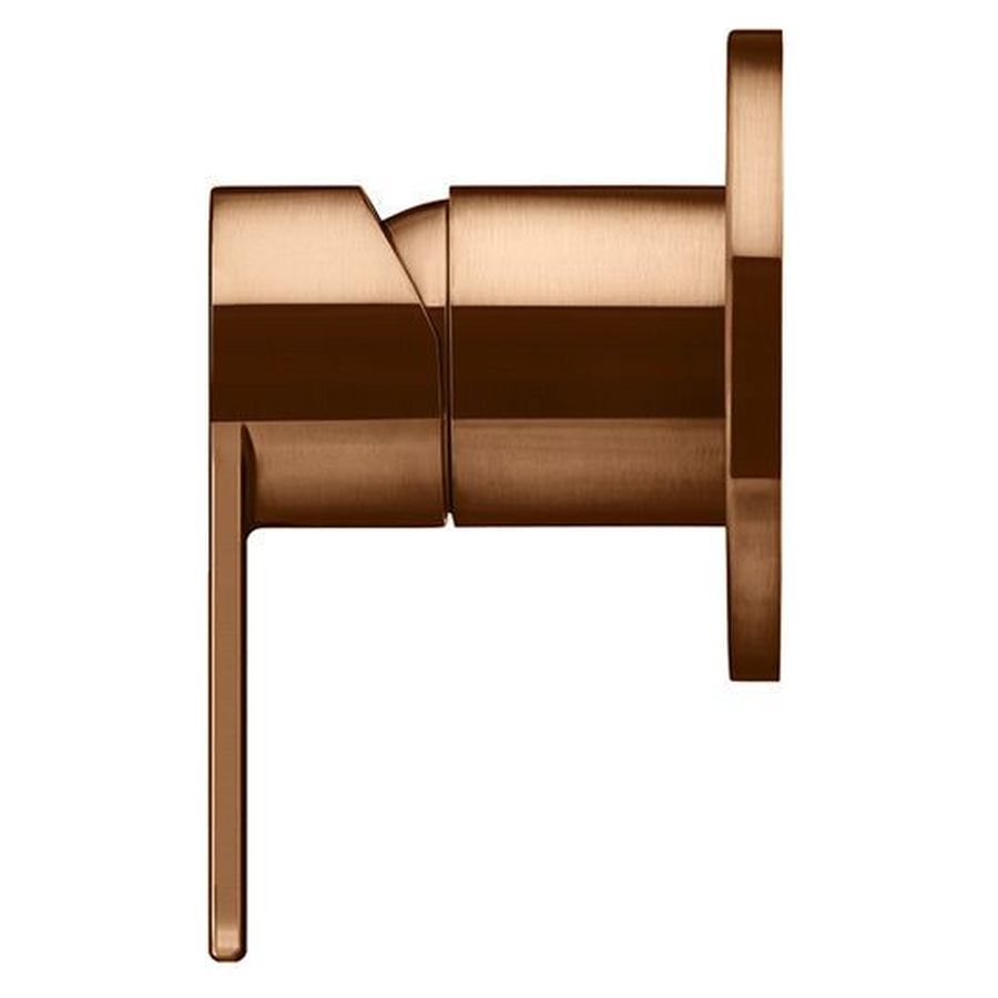 Round Wall Mixer Paddle Handle Trim Kit (In-Wall Body Not Included) - PVD Lustre Bronze