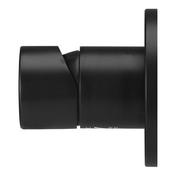 Round Wall Mixer Pinless Handle Trim Kit (In-Wall Body Not Included) - Matte Black