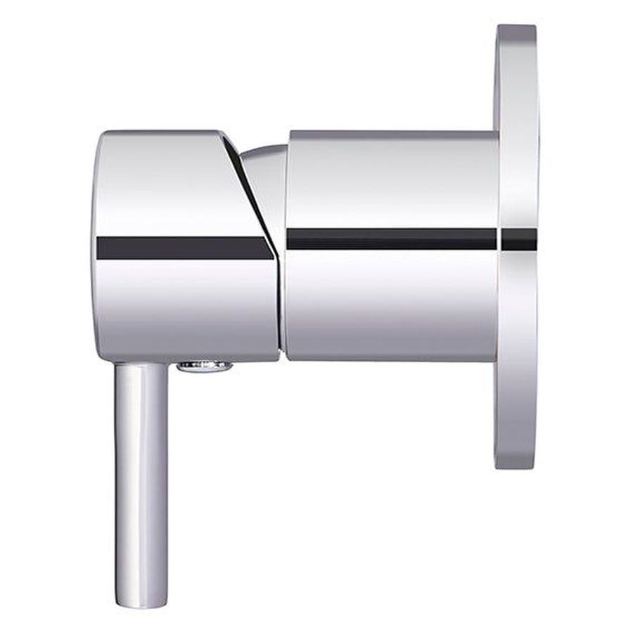 Round Wall Mixer Short Pin–Lever Trim Kit (In-Wall Body Not Included) - Polished Chrome