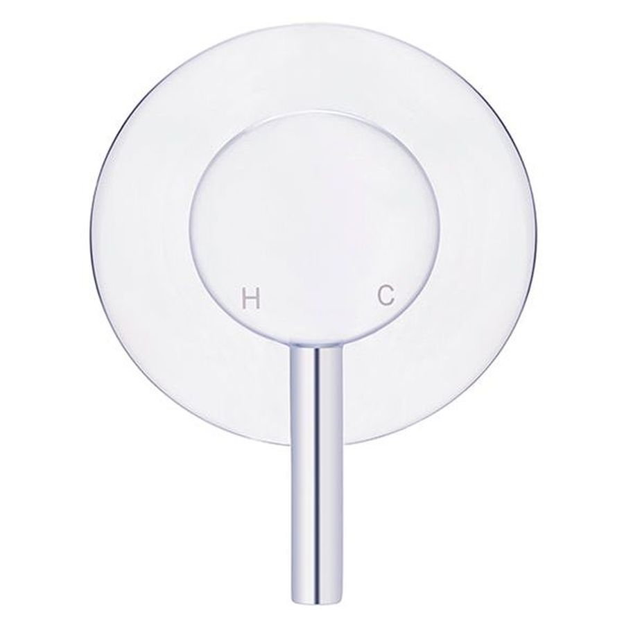Round Wall Mixer Short Pin–Lever Trim Kit (In-Wall Body Not Included) - Polished Chrome