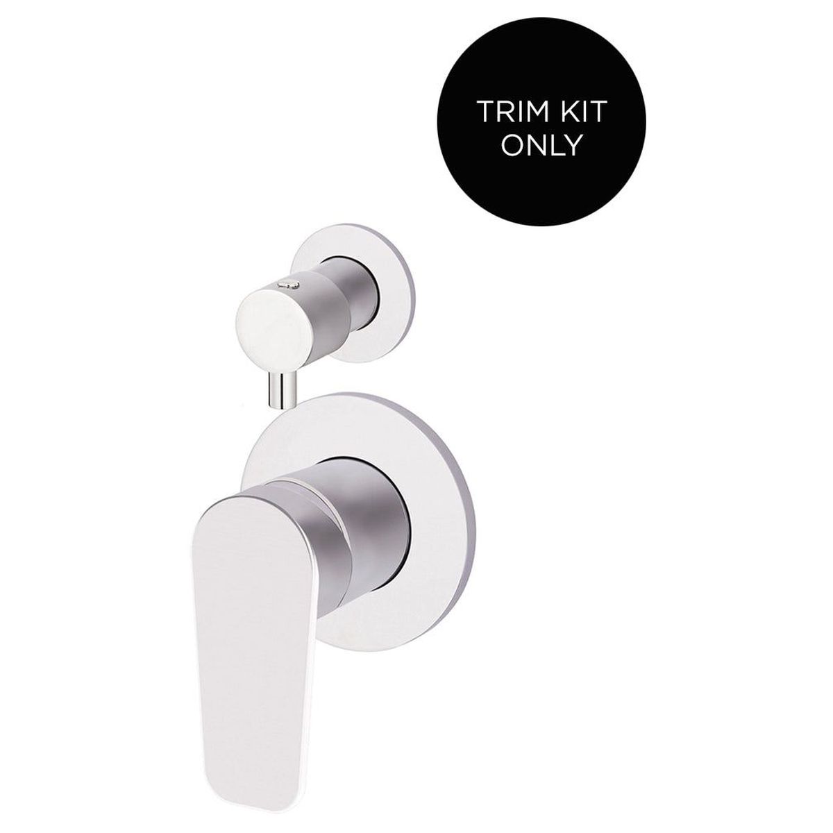 Round Diverter Mixer Paddle Trim Kit (In-Wall Body Not Included) - Polished Chrome