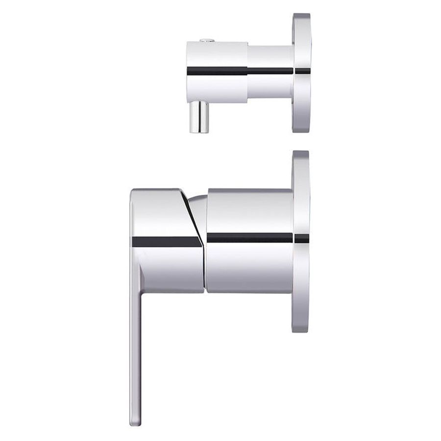 Round Diverter Mixer Paddle Trim Kit (In-Wall Body Not Included) - Polished Chrome