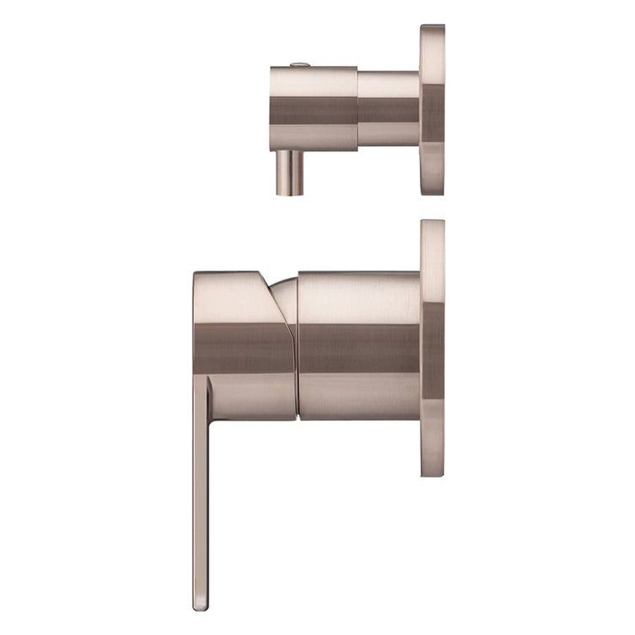 Round Diverter Mixer Paddle Handle Trim Kit (In-Wall Body Not Included) - Champagne