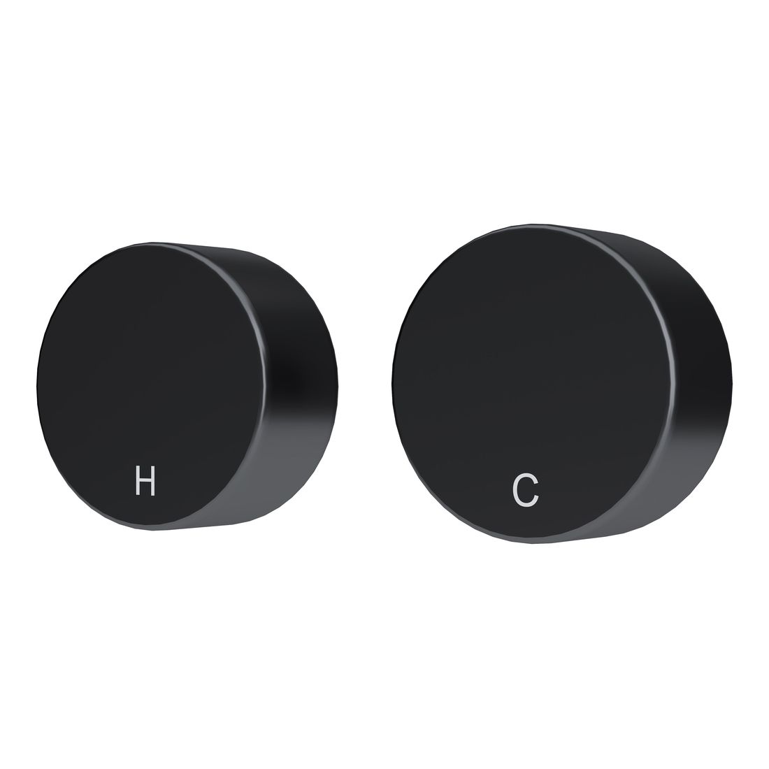 Circular Wall Taps Matte Black