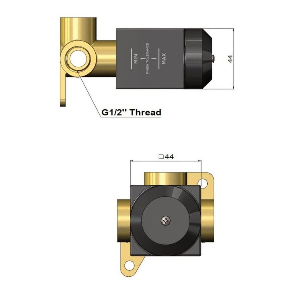 In–Wall Mixer Body (Trim Kit Not Included)