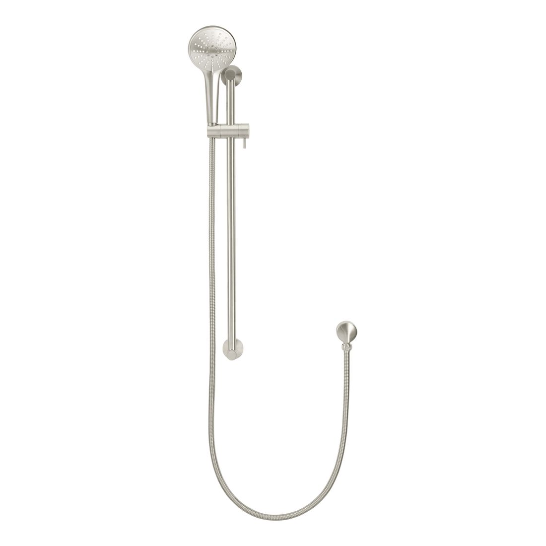Round Hand Shower on Rail Column MZ0402-PVDBN Brushed Nickel