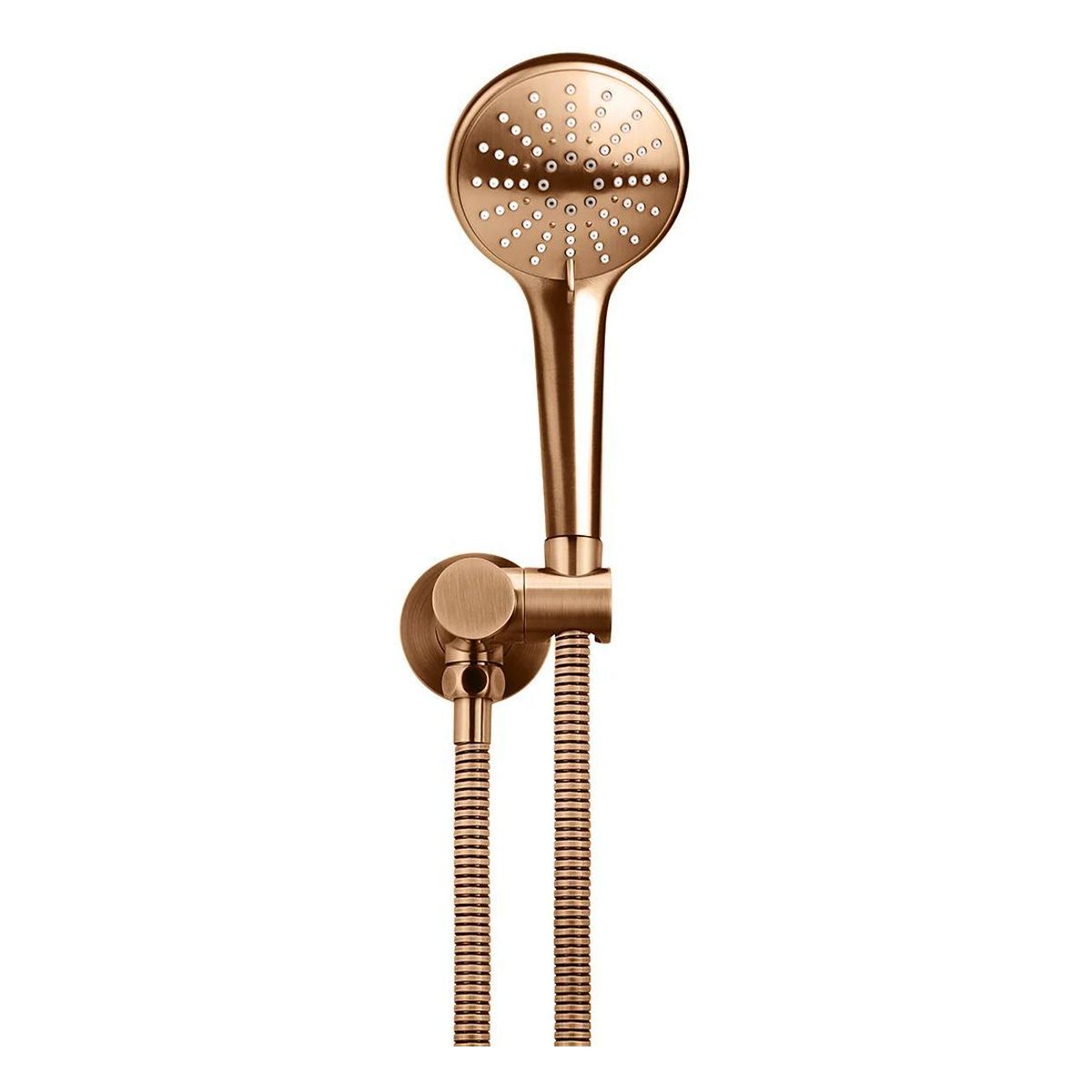 Round Hand Shower on Swivel Bracket, Three Function Hand Shower , Lustre Bronze