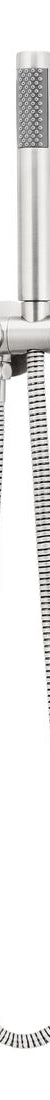 Round Hand Shower on Swivel Bracket MZ06-R-PVDBN Brushed Nickel