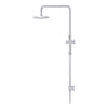 Round Combination Shower Rail 200mm Rose, Single Function Hand Shower Chrome