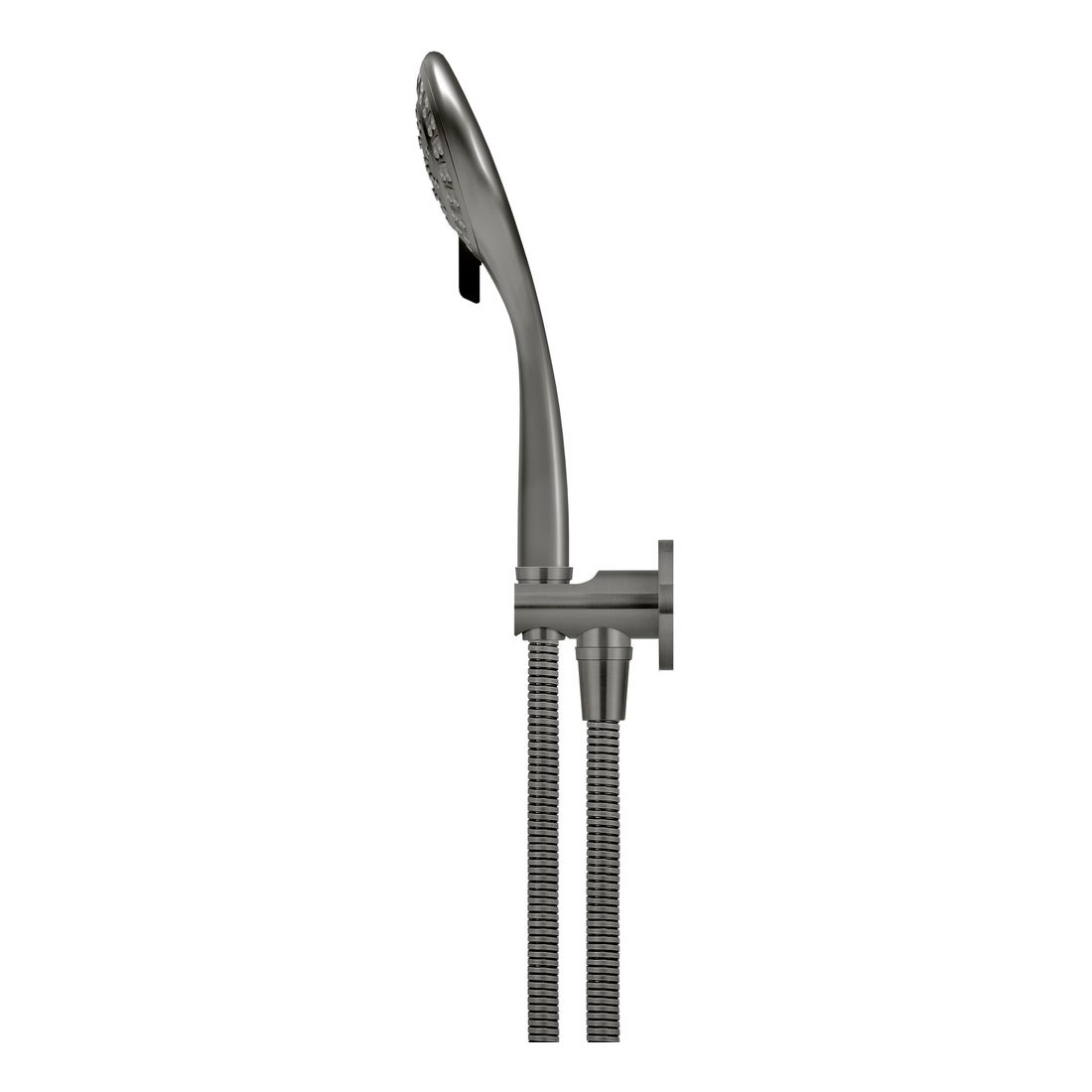 Round Hand Shower on Fixed Bracket MZ08-PVDGM Shadow