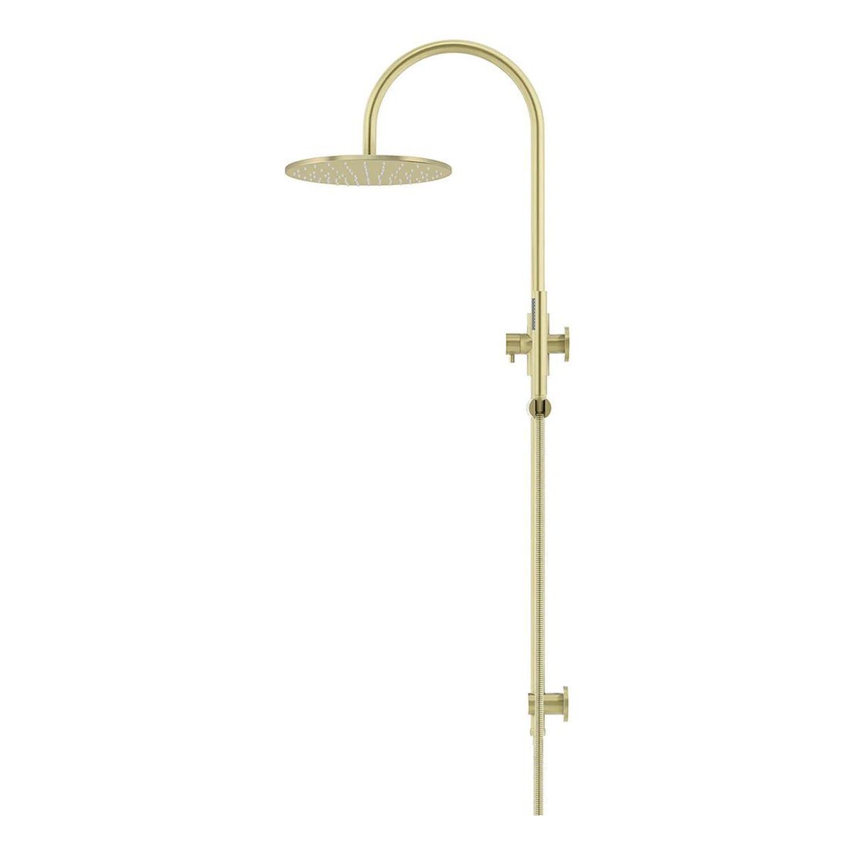 300mm Round Overhead Shower Set, Single Function Hand Shower, Tiger Bronze
