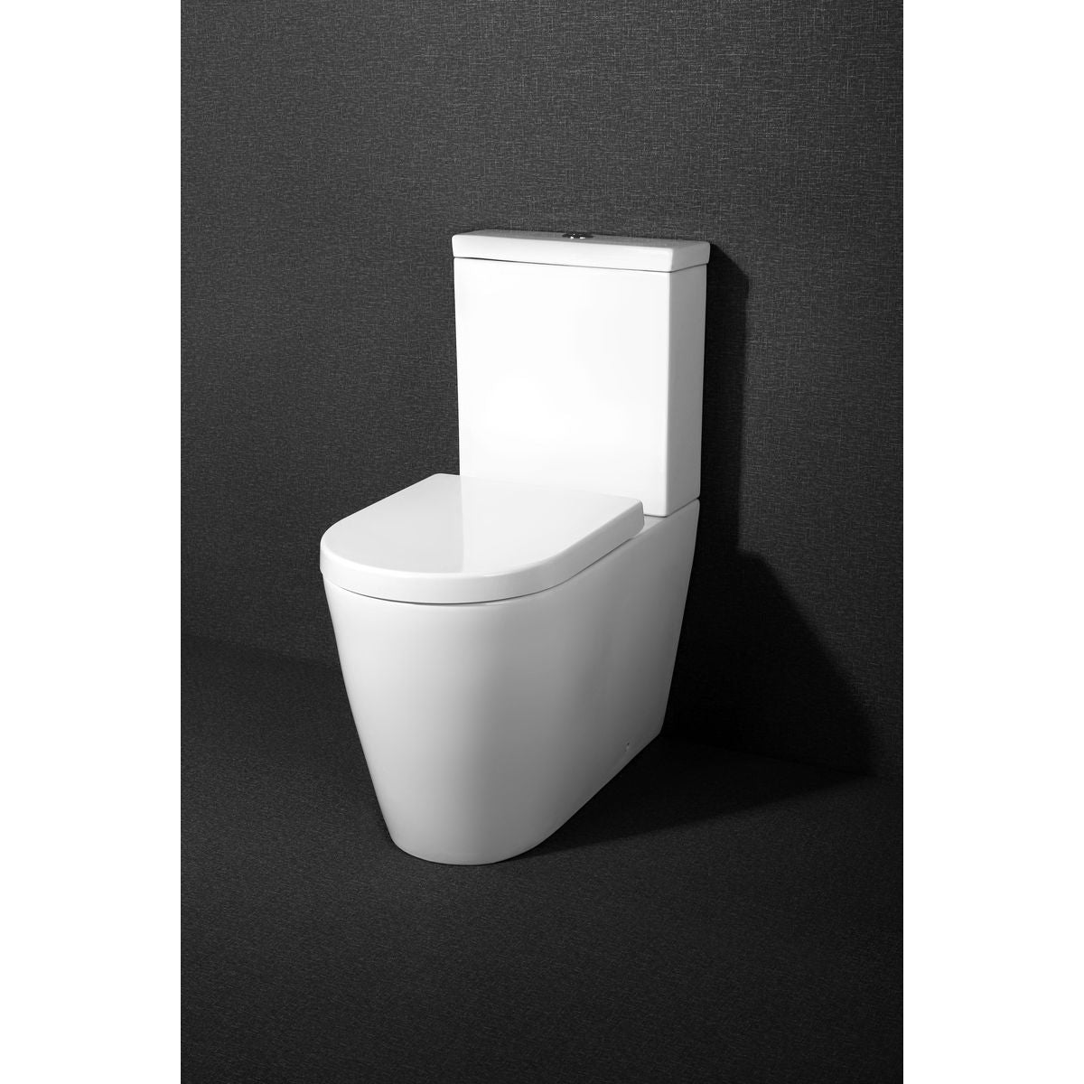 Narva Rimless Back To Wall Close Coupled Toilet Suite With Thick Seat